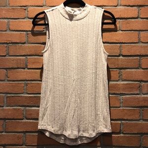 Pure + Good by Anthropologie Mock Neck Tank Top
